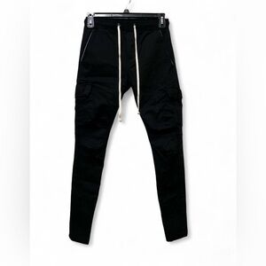 MNML Cargo Drawcord II Pants - Black × 1